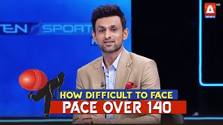 Malik explains how difficult to face 140+ pace as a batsman #ThePavilion