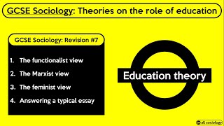 GCSE Sociology Revision from allsociology - Theories on Education (Episode 7)