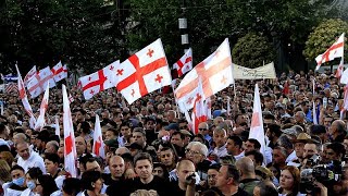Miles de personas se manifiestan en Georgia en apoyo a la controvertida 'ley rus