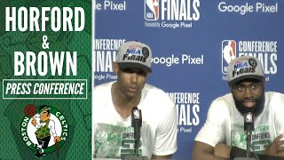 Al Horford, Jaylen Brown on Celtics MASSIVE Win to Clinch Finals Berth | Celtics vs Heat Game 7