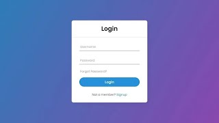 login form with animation html css javaScript 2024