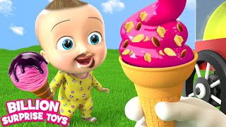 आइस क्रीम की दुकान #2 🍦🍨 BillionSurpriseToys - Hindi Rhymes for Children