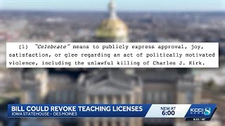 After Charlie Kirk’s death, Iowa lawmakers target teachers’ social media posts