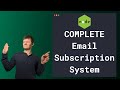 Code an Email Newsletter Subscription System with Node Express Nodemailer