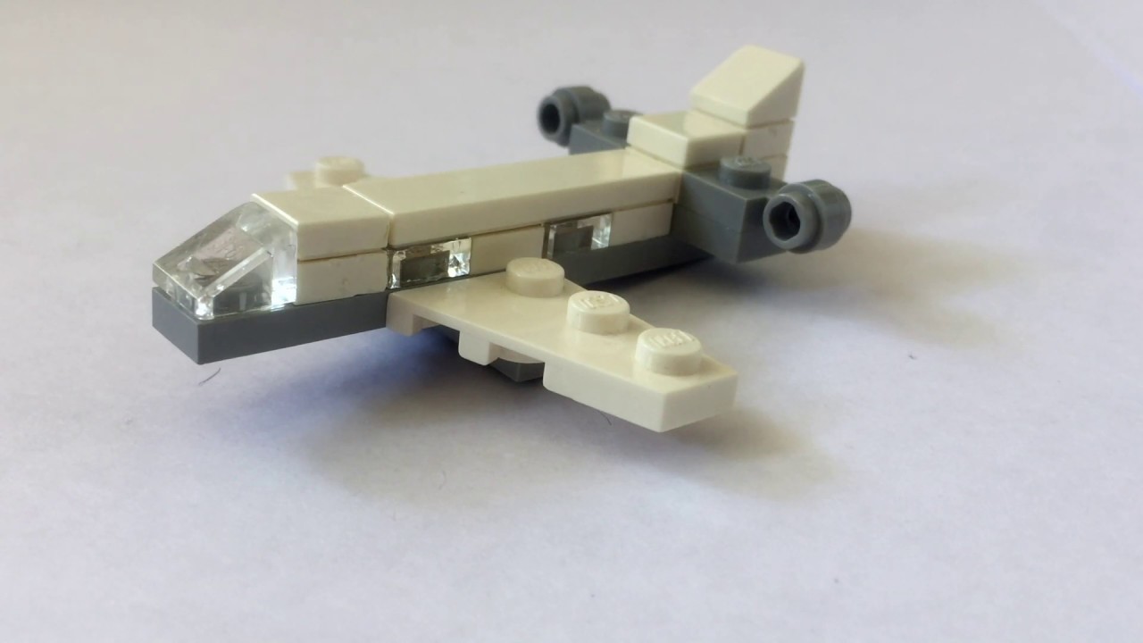 Mini Lego Aeroplane Tutorial Thebrickbrothers Youtube