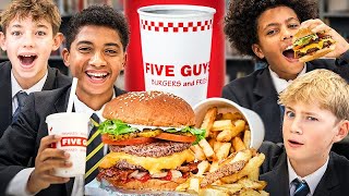 JOLLY! British Highschoolers try Five Guys