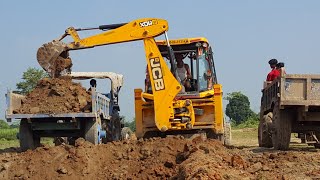 Fully Loaded Tractors | JCB Backhoe Machine Cutting Mud And Making Drain | JCB Video- Off RoadPlanet