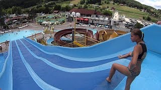 Blue Racing Water Slide at Aqualuna Terme Olimia