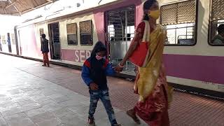 Howrah bound local train reaches at Platform No 2 of Sankrail and stops more than 2 minutes