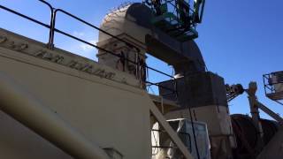 Sandblasting at Brooks Construction