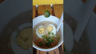 ASMR Satisfying Goto wid egg #satisfying #asmr #yummy #goto #delicious #viral #shorts