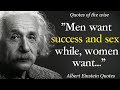 Albert Einstein Quotes About Women, Success And Life || Quotes, Aphorisms, Wise Thoughts