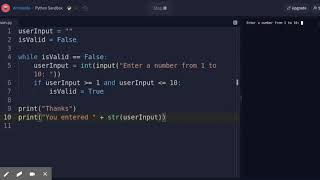 Input Validation for Numbers