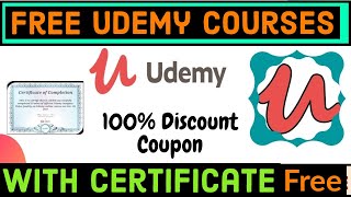 Udemy free courses | udemy free courses certificate | udemy courses