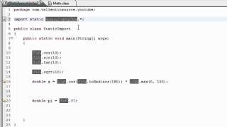 Java Tutorial - Static Import [60 Seconds]