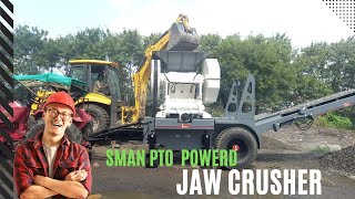 Compact PTO Powered Mobile Jaw Crusher for Efficient On-Site Crushing