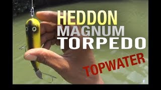 ヘドンルアー マグナムトーピード|Heddon MAGNUM TORPEDO|トップウォーター へドンルアー バス釣り|ダイワリール タトゥーラSVTW|パームス エッジプライド|