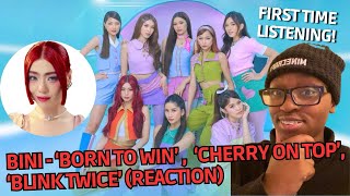 I LOVE THEM! | First Time Reacting to BINI’s “Born to Win,” “Cherry on Top,” & “Blink Twice”!