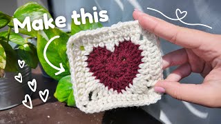 How to Crochet a Heart Granny Square for Beginners