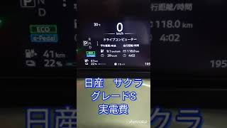 日産　サクラ　グレードS　営業車として使用できるのか　実電費