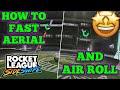 How to AIR ROLL and FAST AERIAL in Rocket League SideSwipe!!!(Air roll and fast aerial in RL Mobile)