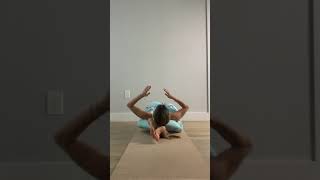 Two legs behind the head (Dwi Pada Sirsasana) yoga pose #shorts #short