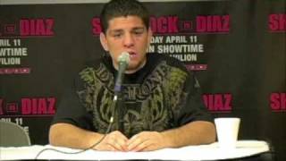 Strikeforce Post Fight Press Conference Nick Diaz Part 1 41109