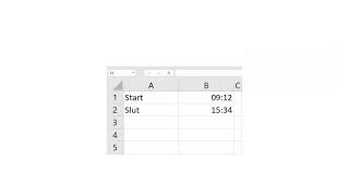 Räkna med tid i Excel