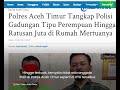 kedok polisi gadungan terkuak aksi tipu diungkap seusai nikahi korban dan tinggal di rumah mertua