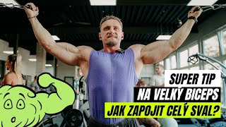 TRÉNINK NA RUCE | Ramena + biceps ▷ Tipy na zacílení všech částí bicepsu. Tipy pro růst svalů.