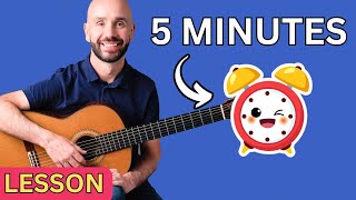 5 Minute Guitar Lesson For Beginners [EASY]