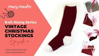 Vintage Christmas Stocking Final Tutorial | Knit Along
