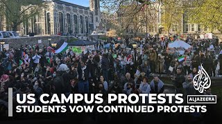 US campus protests against Israel intensify
