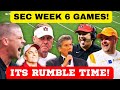 BIG GAMES AHEAD FOR WEEK 6 SEC! TENNESSEE FOOTBALL, SEC FOOTBALL, SOUTH CAROLINA, KENTUCKY FOOTBALL