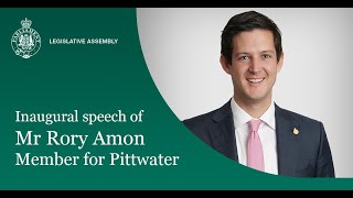 Inaugural Speech - Mr Rory Amon, Member for Pittwater