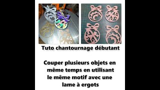 [TUTO DEBUTANT CHANTOURNAGE] Découper un même motif en plusieurs exemplaires avec une lame à ergots