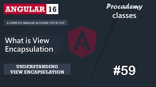 #59 What is View Encapsulation | Understanding View Encapsulation | A Complete Angular Course