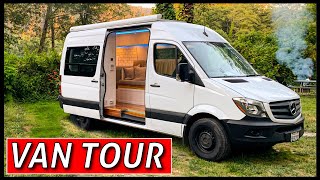 VAN TOUR | 144 Sprinter Van Conversion with Bathroom & Shower