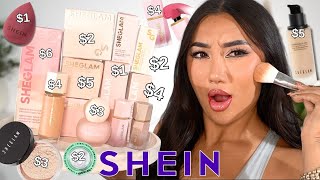 TRYING A FULL FACE OF SHEIN MAKEUP DUPES! 😱