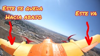 Vuelo en 6S Avión RC Tornado Impreso 3D en TPU y TPE ( goma) ... con susto!