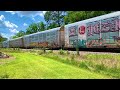 csxt 7286 leads on m209 with an awesome sick nf2 k5lab on 06 03 2024 train video