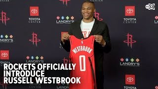 Houston Rockets officially introduce Russell Westbrook