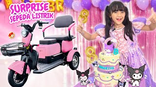 SURPRISE SAMANTHA ULANG TAHUN KE 8 SERBA SANRIO KUROMI VIRAL DAPAT KADO ISTIMEWA DARI PAPA MAMA 😍