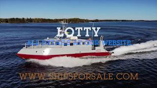 Shipsforsale Sweden Research, dive, patrol vessel LOTTY. Aluminium, 28 knots. SOLD.