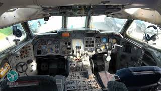 Inside the cockpit of a Hawker Siddeley Trident!! #cockpitview #aviation
