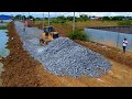 Wonderfull New Project Techniques Poccessing Dozer Push Gravel Making Foundation Village Road 1000%