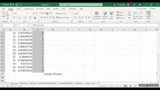 Coin Toss Simulation in Excel