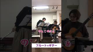 【同級生デュオ】フルートの呪いにかかるギタリスト『ミミミの呪い』　#shorts