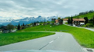 Driving through •Seftigen • Riggisberg •Burgistein | Beautiful Village in Switzerland 🇨🇭| Bern 🍀