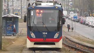 Трамвай К1М №354, СМЕ 354+355, Татра-Юг, маршрут №35 30.10.2021 / Tram К1М №354, Tatra-Yug